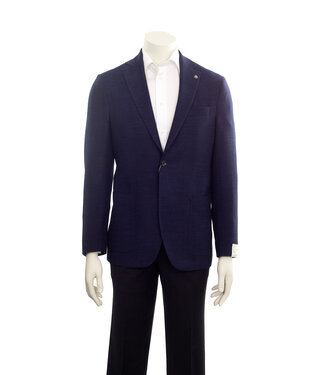 JACK VICTOR Modern Fit Navy Textured Blazer