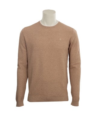 FELLOWS UNITED Light Brown Crew Neck Sweater