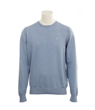 Men's Wool crewneck sweater with cut-up logo | Black | Diesel