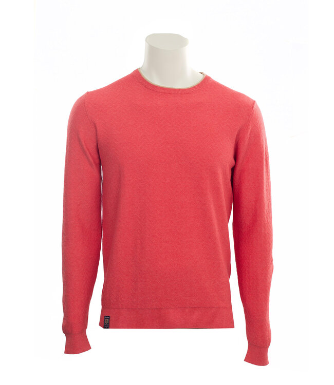 Summer Red Crew Neck Sweater