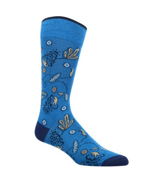 DION Cobalt Floral Socks