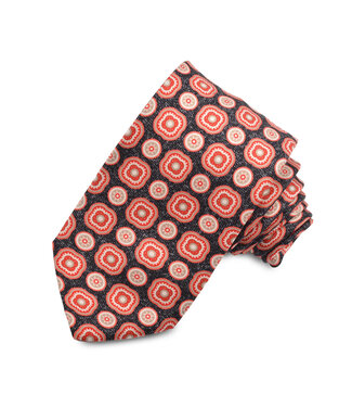 DION Black & Red Print Tie