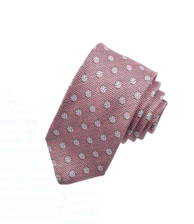 Pink Blue Print Tie