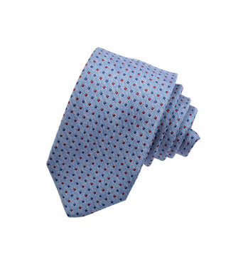 DION Blue Red Mini Diamond Tie