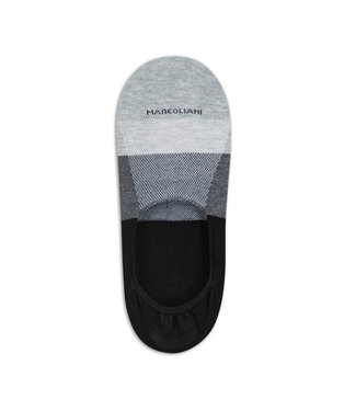 MARCOLIANI Black Flannel Invisible Socks