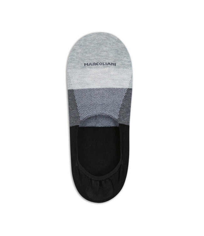 Black Flannel Invisible Socks