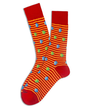 MARCOLIANI Red Happy Fish Socks