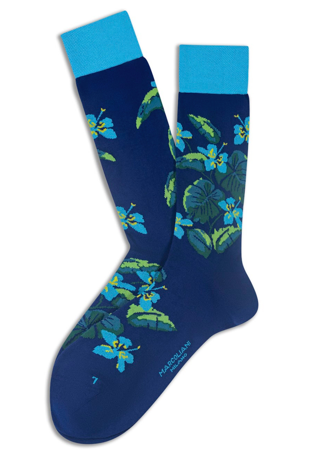Royal Blue Aloha Socks - Benjamin's Menswear