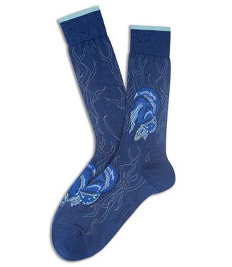 MARCOLIANI Indigo Koi Fish Socks