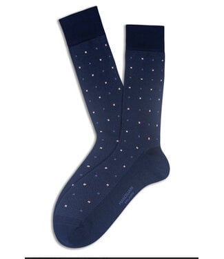 MARCOLIANI Navy Contemporary Dots Socks
