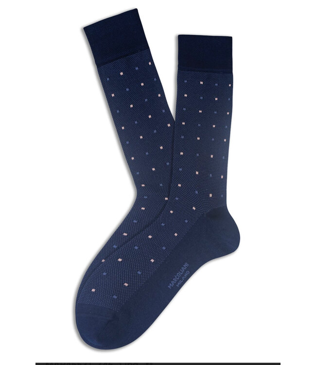 Navy Contemporary Dots Socks