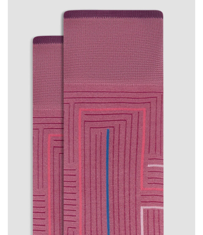 Dusty Rose Striped Socks