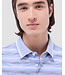 Blue Grey Striped Polo