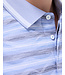 Blue Grey Striped Polo