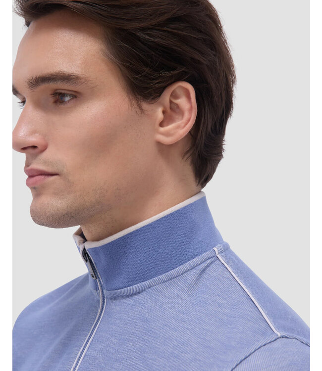 Cobalt Striped 1/4 Zip