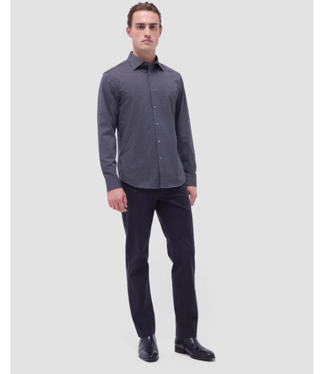 Modern Fit Black Diamond Print Shirt