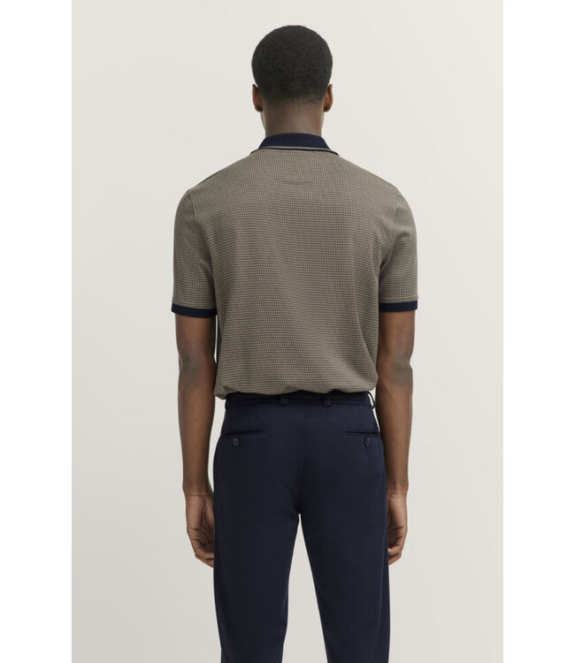 Brown Small Block Polo