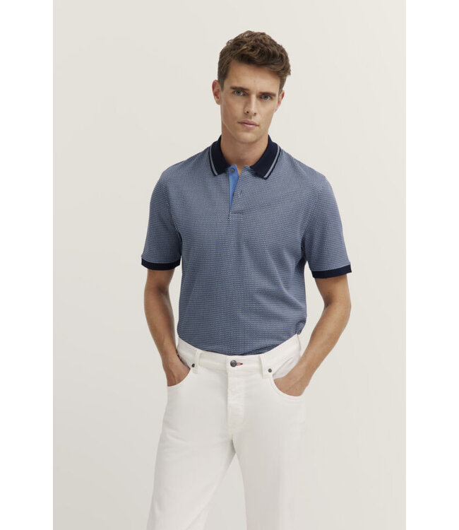 Blue Small Block Polo