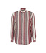 BUGATTI Modern Fit Brown Red Stripe Shirt