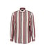 Modern Fit Brown Red Stripe Shirt