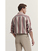 Modern Fit Brown Red Stripe Shirt