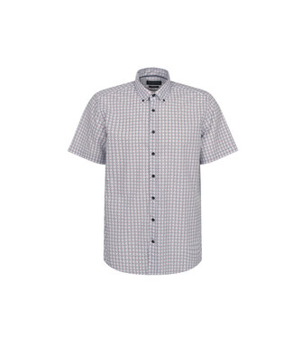 BUGATTI Modern Fit Navy Red Check Shirt