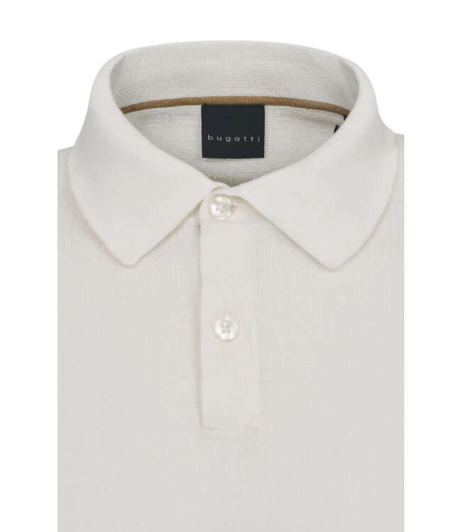 Cream Knit Polo Shirt