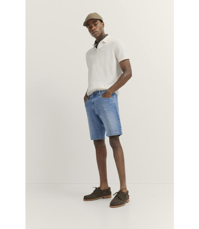 Modern Fit Denim Bermuda Shorts