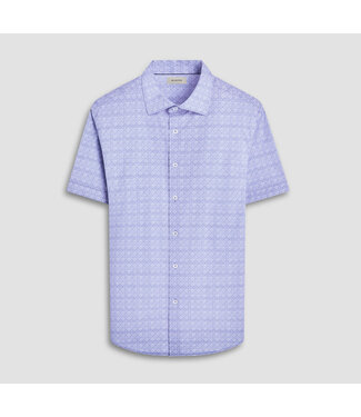 BUGATCHI Modern Fit Steel Mosaic Shirt