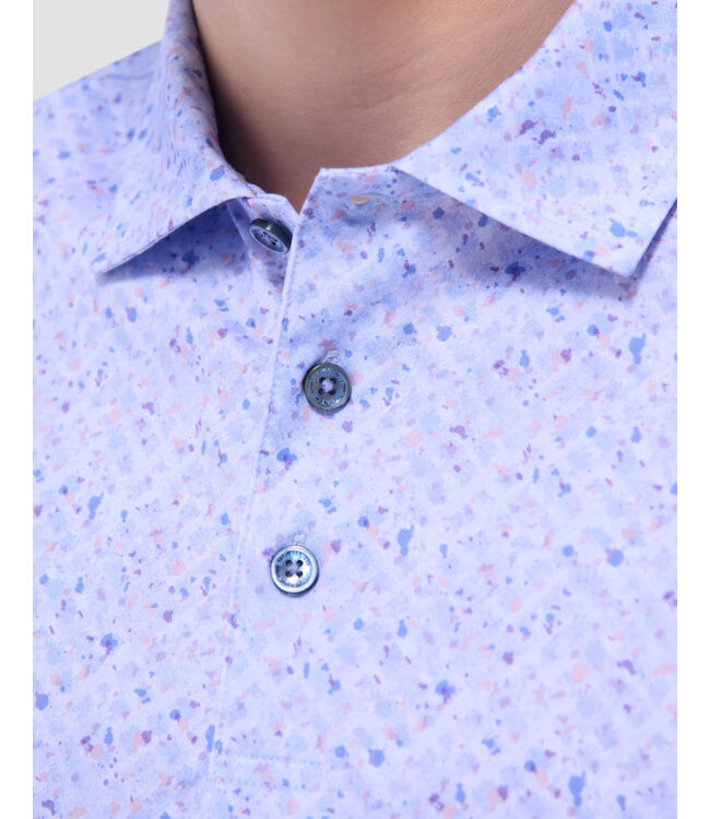 Air Blue Printed Polo