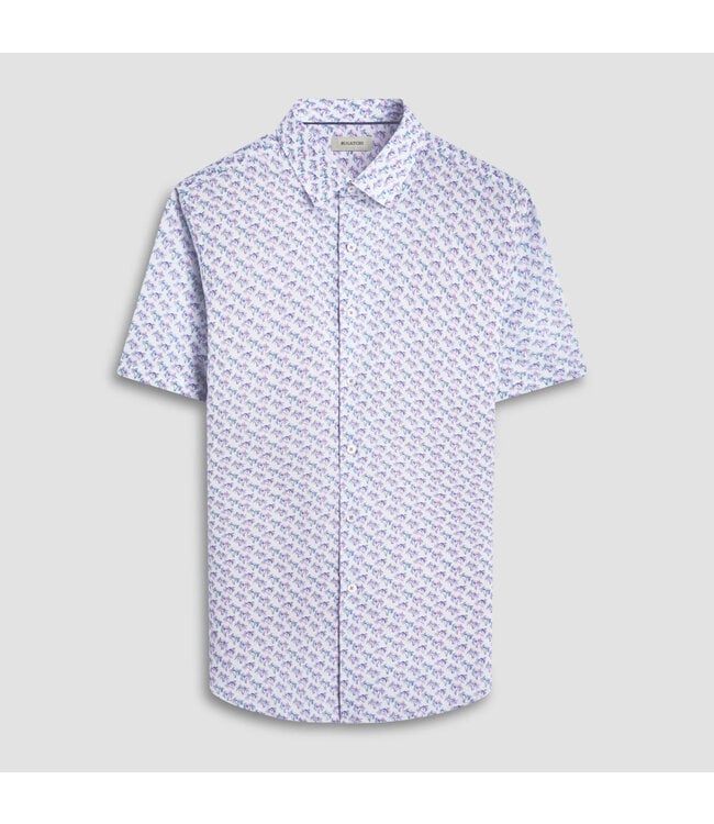 Modern Fit Lilac  Palm Tree Shirt