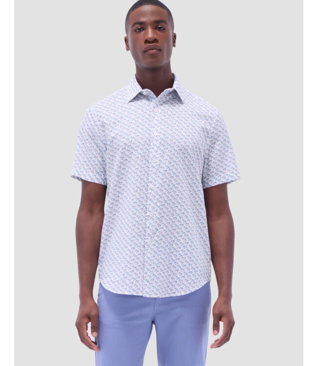 Modern Fit Lilac  Palm Tree Shirt