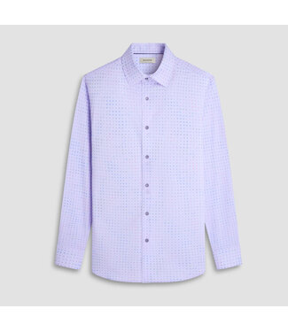 BUGATCHI Modern Fit Lilac Block Shirt