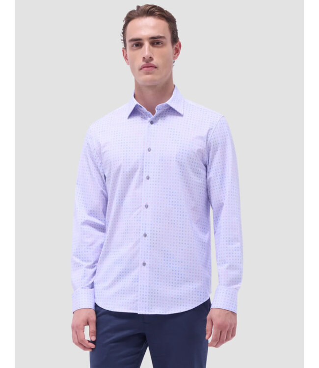 Modern Fit Lilac Block Shirt