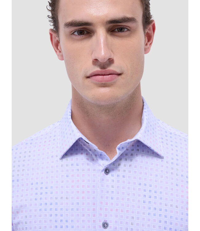 Modern Fit Lilac Block Shirt