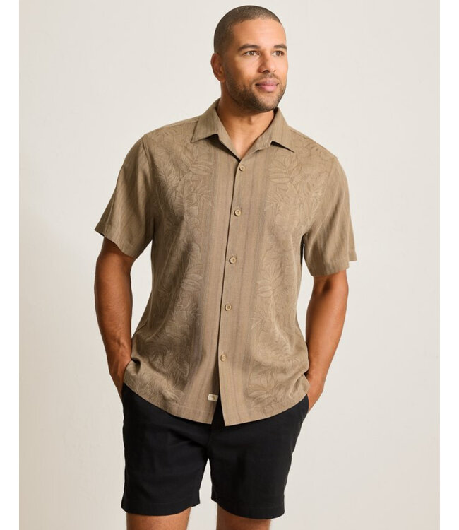 Classic Fit Brown Maui Border Shirt
