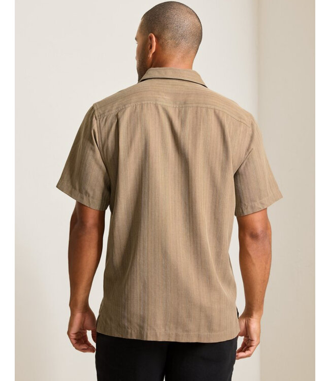 Classic Fit Brown Maui Border Shirt