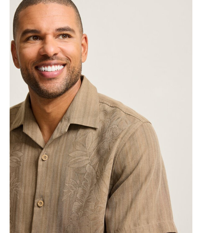 Classic Fit Brown Maui Border Shirt