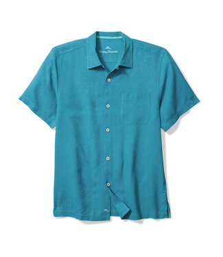 TOMMY BAHAMA Classic Fit Tropic Isles Ocean Blue Shirt