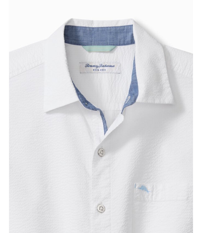 Classic Fit White Nova Wave Shirt