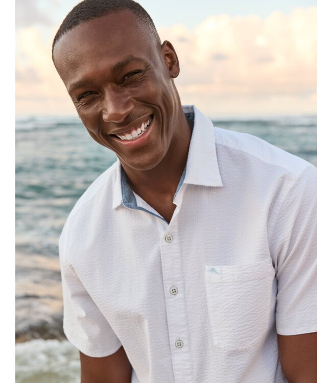 Classic Fit White Nova Wave Shirt