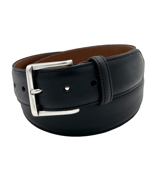 Black Pebble Grain Wide Belt