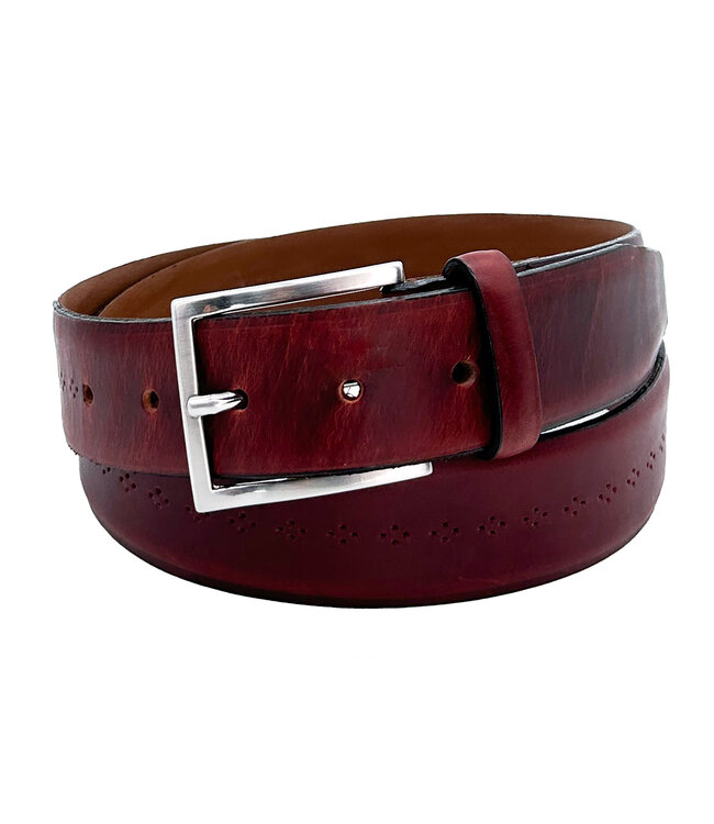 Center Brogue Brown Belt