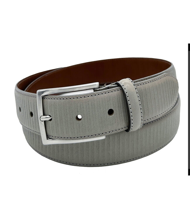 Grey Rope Embossed Belt