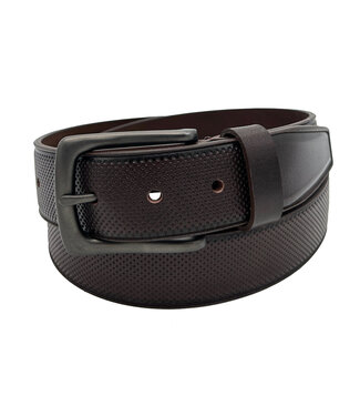 BENCH CRAFT Perforation And Edge Crease Brown Belt