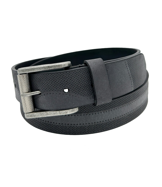 Wave Perforation Emboss Grey Belt