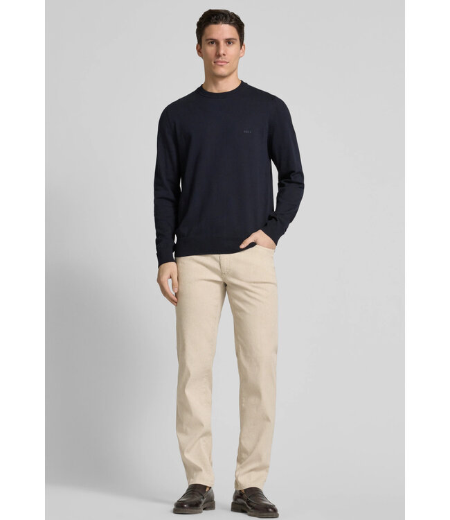 Modern Fit Sand Linen Flex 5 Pocket Pants