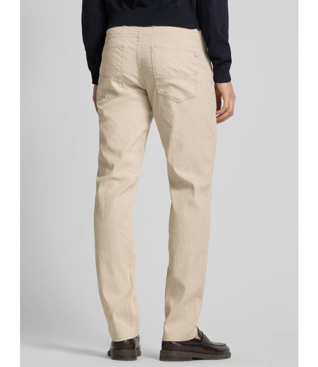Modern Fit Sand Linen Flex 5 Pocket Pants