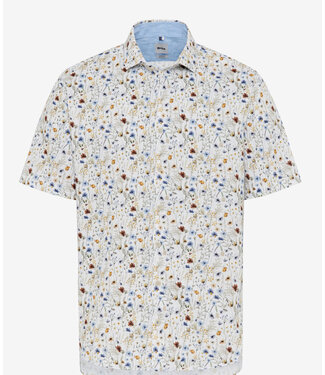 BRAX Modern Fit White Floral Hardy Shirt