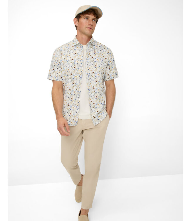 Modern Fit White Floral Hardy Shirt